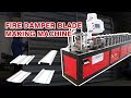 2025 Damper Blade Roll Forming Machine | Fire Damper Blades Making Machine For Saudi Arabia Customer