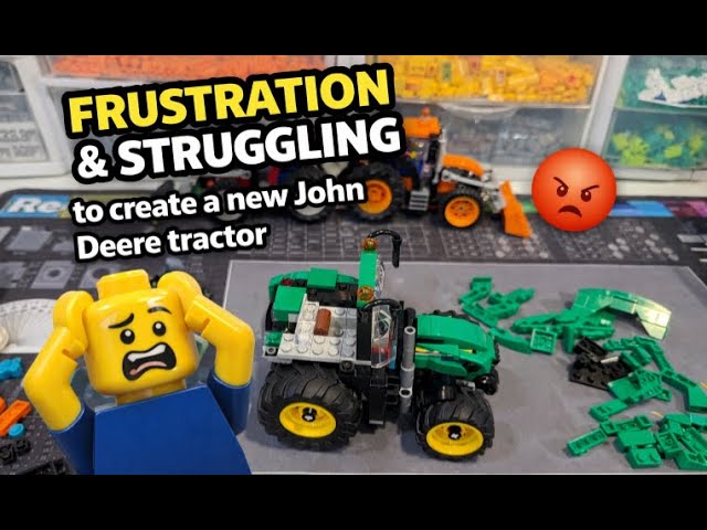 2026 LEGO tractor rebuild to John Deere colors. We have issues and