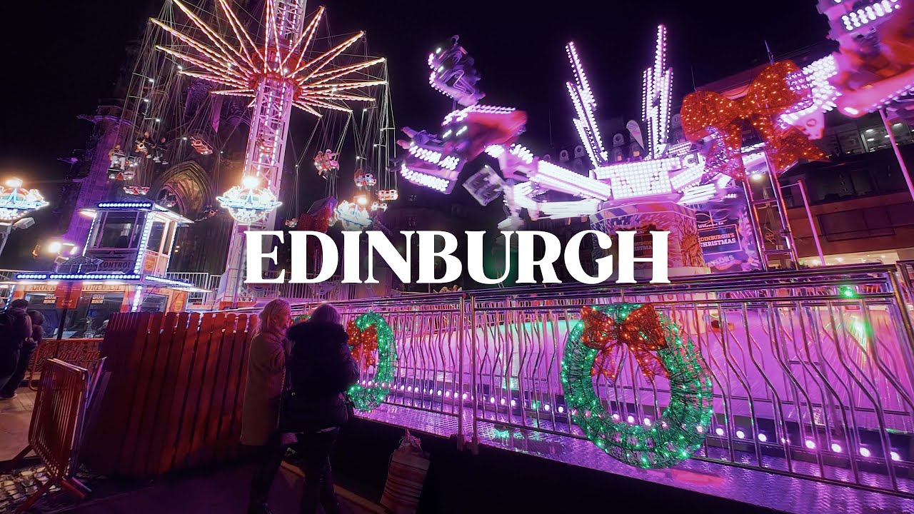Edinburgh, Scotland Walking Tour 🏴󠁧󠁢󠁳󠁣󠁴󠁿 Scotland’s Best Christmas