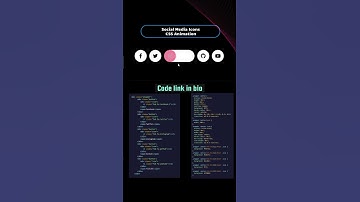Social Media Icons Animation | Infinite Web Solutions #webdevelopment #coding #programming