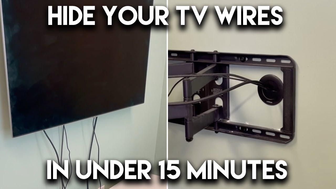 How To Hide TV Wires In Or On The Wall - ECHOGEAR