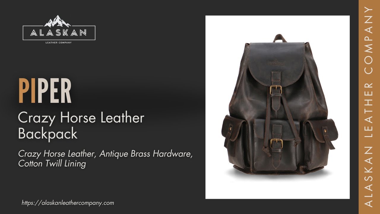 Piper Crazy Horse Leather Backpack | Alaskan Leather Company