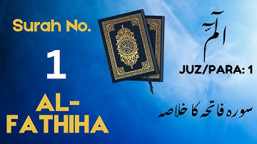Surah #1 - Al-Fatihah (JUZ #1): Simplest Quran Summary in Urdu | All Ages | Ep:1 / 124