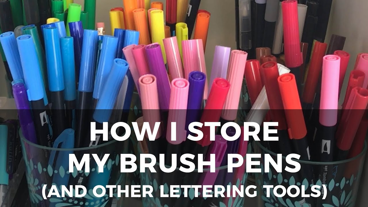 How to Store Brush Pens - An Artful Mom