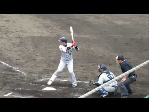 駿太選手のバッティング。オリックス春季キャンプ2013