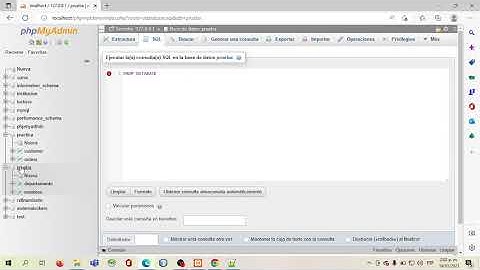 Como eliminar una base de datos en MySQL