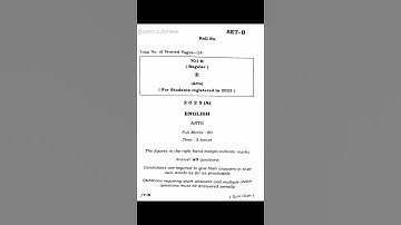 chse class 12th arts english question paper 2025📌 #chse #english #arts #chseodisha