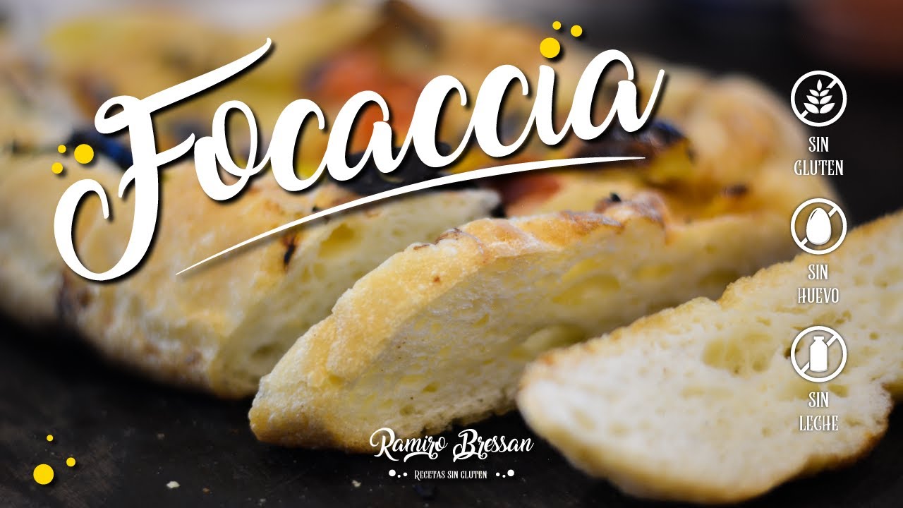 🤤 Focaccia SIN GLUTEN, SIN LECHE, SIN HUEVO paso a paso! | Recetas SIN GLUTEN