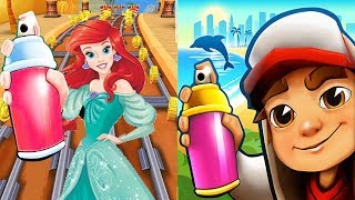 Subway Surfers JAY vs Subway ARIEL Princess Run Gameplay HD screenshot 1