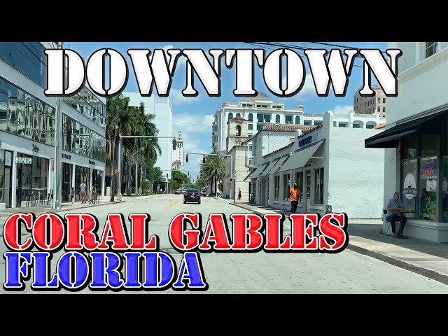 Coral Gables - Florida - 4K Downtown Drive