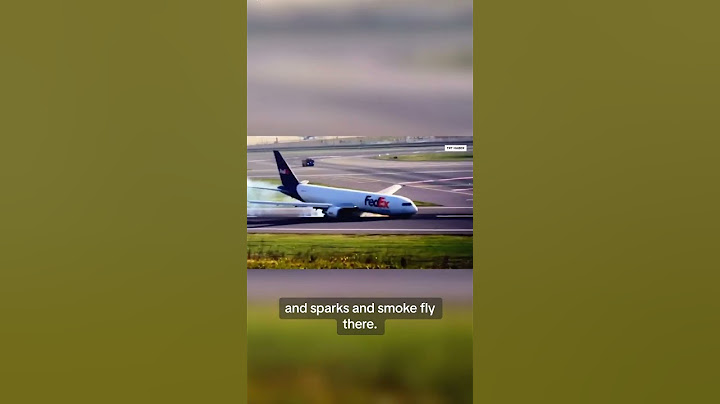 Watch: Sparks fly as FedEx plane lands without front landing gear