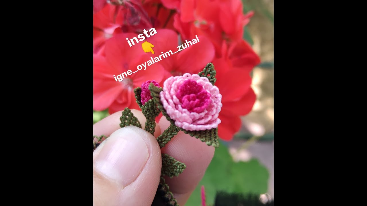iğne oyası gül yapımı-iğne oyası gül yapımı sayıları-üç boyutlu gül yapımı