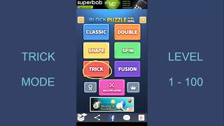 Block Puzzle King - Trick Mode - Level 1-100 screenshot 2