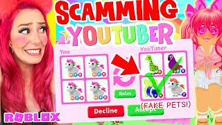 This YouTuber TRIED To SCAM ME in Adopt Me! SCAMMER Took My LEGENDARY PET! Roblox Adopt Me Scam