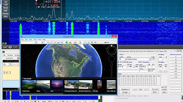 DXview with SmartSDR , Commander, Fldigi, Google Earth  integrated.
