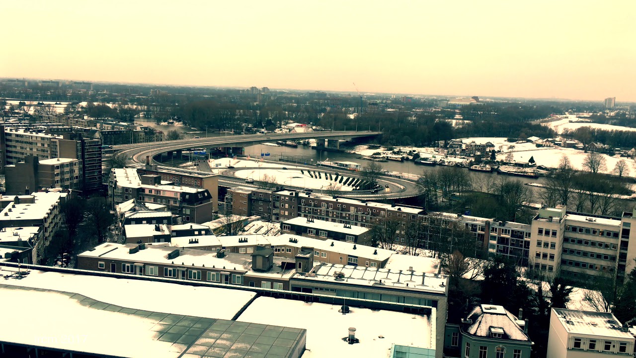 Code Rood Sneeuw Arnhem 11 december 2017 timelapse  4K hd in Gelderland