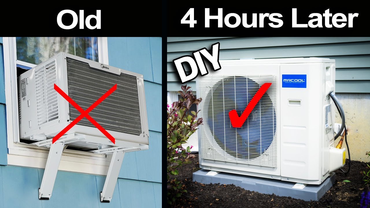 Install your own AIR CONDITIONING in 4 HOURS!  DIY Mini Split MR COOL