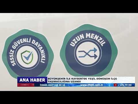 BÜYÜKŞEHİR İLE KAYSERİ’DE YEŞİL DÖNÜŞÜM İLÇE TAŞIMACILIĞINA UZANDI