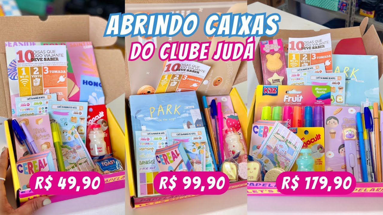 ABRINDO AS CAIXAS DO CLUBE JUDÁ | Tema Café da Manhã de Hotel