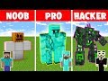 Minecraft NOOB vs PRO vs HACKER: IRON GOLEM CHALLENGE in minecraft - Animation