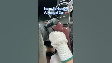 5 steps to learn the complete steps to get off the car manually!#driving #car #tips #carsoft #manual
