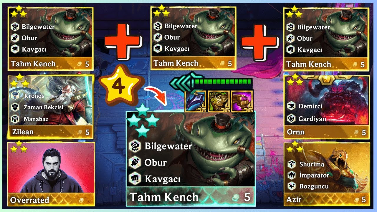 EUW GM ELODA HİLE(!) AÇTIM! 4 ⭐⭐⭐⭐TAHM KENCH?! | SET 16 | OVERRATED TFT