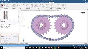 chain and sprocket simulation in spaceclaim/algoryx