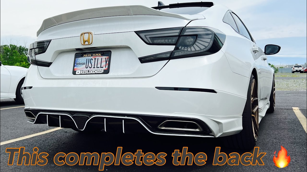 2022 honda accord 2 0t aggressive diffuser install youtube