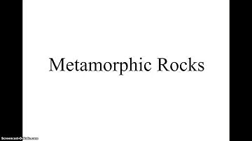 Introduction to Metamorphic Rocks