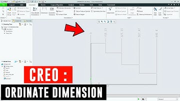 Ordinate dimensions in creo | how to add ordinate dimensions in creo | creo tutorials