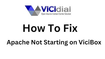 How to – Fix Apache Not Starting on ViciBox