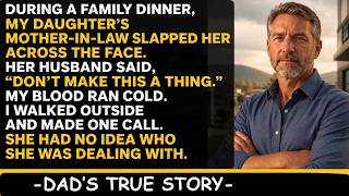 My Daughter's Mother-In-Law Slapped Her At Dinner, So I Made One Call And Her Empire Fell...