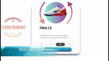 Shoe Card Animation using HTML CSS and JavaScript | Nike Product Card (Free JavaScript Project)