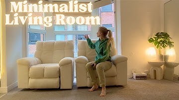 simple minimalist living room for a calm home 🕊️