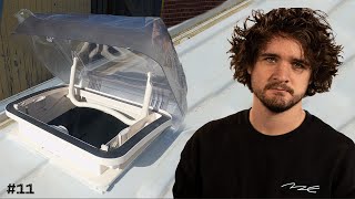 Installing a Dometic Mini Heki Skylight | Mercedes Sprinter Van Conversion #11
