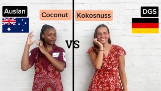 Australian Sign Language (Auslan)🇦🇺 VS Deutsche Gebärdensprache (DGS)🇩🇪