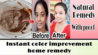 Instant color improvement Remedy||Summer face pack to remove tan on face||full body whitening pack