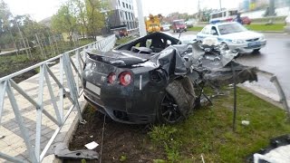 Nissan GTR (r35) Crashes | Аварии Ниссан GTR (r35) part 2