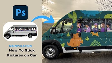 Adobe Photoshop 2025 - Tutorials  - How to stick pictures on car | Car wrap Design