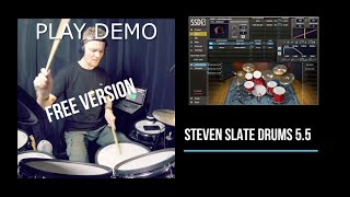 Does Steven Slate 5.5 (SSD 5.5) Free Work With E-Drums? | Play Demo With The Free VST!