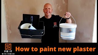 How to Paint New Plaster  a Complete Guide that will save you money! #painting #plaster