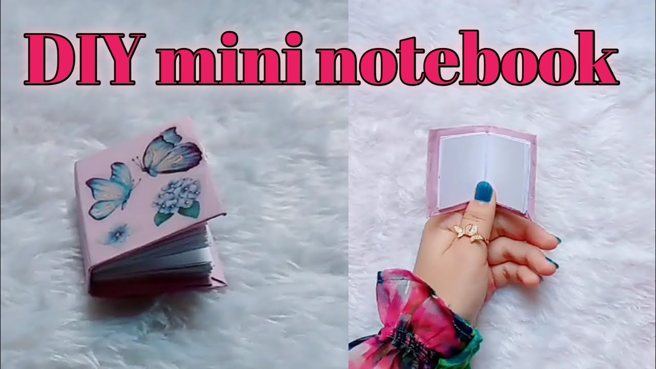 Diy mini notebook one sheet of paper || diy mini notebook || mini ...