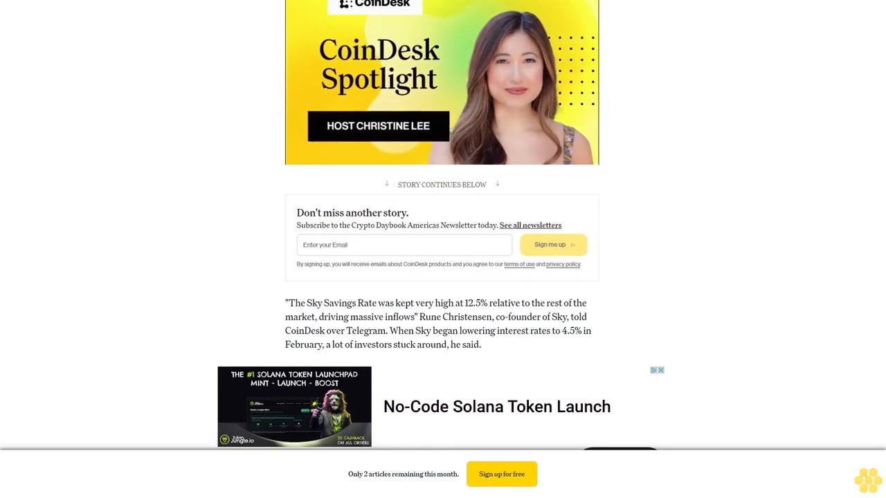 DeFi Savings Protocol Sky Slumps to $5M Loss as USDS Interest Payments Wipe Out Profit