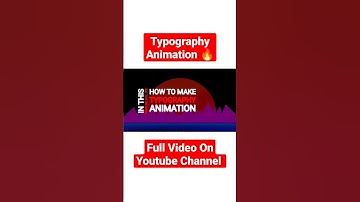 Typography Animation #short #youtubeshorts #viral #animation #shorts #shortvideo #kinemaster