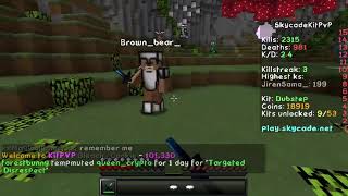 Minecraft, Skycade kitpvp hacker report