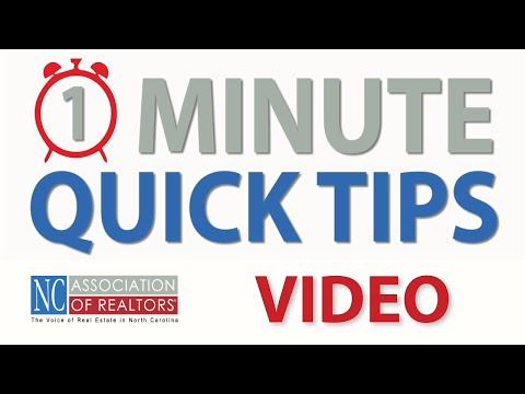 1 Minute Quick Tips - Video