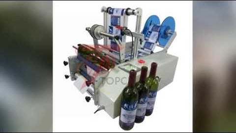 semi automatic labeler equipment with PLC controlling system red wine bottle labeling machine manual