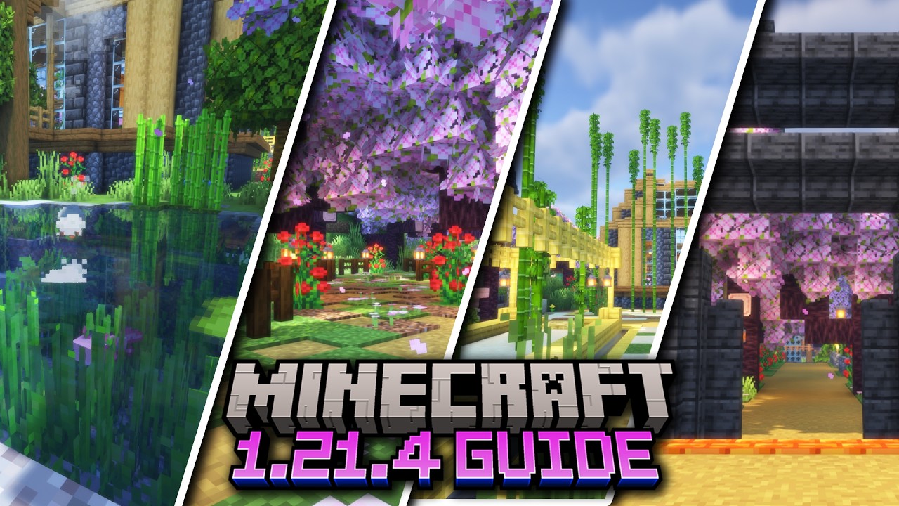 PONDS, PATHS, ZEN GARDEN, and JAPANESE GATES in Minecraft 1.21.4