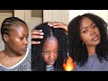 NO LEAVE OUT V-PART HAIRSTYLE ( Trying out viral crochet method) | FAVOURM 🇿🇦