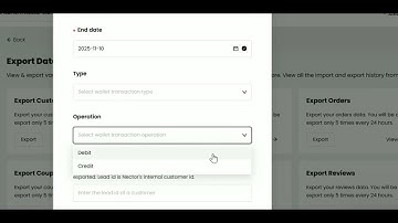 Export Wallet Transaction Data